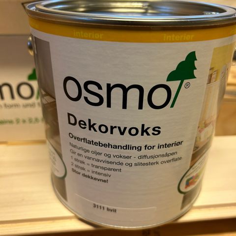 Osmo dekorvoks hvit