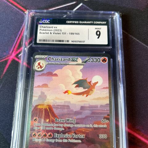 Pokemon Charizard EX - 199/165 CGC 9