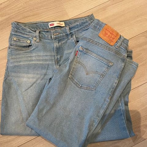 LEVIS blå Loose Taper Baggy Jeans  str 14