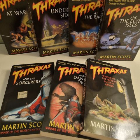 Martin Scott.  Thraxas. 20 pr bok