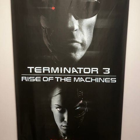 Terminator 3 plakat trykket på duk.