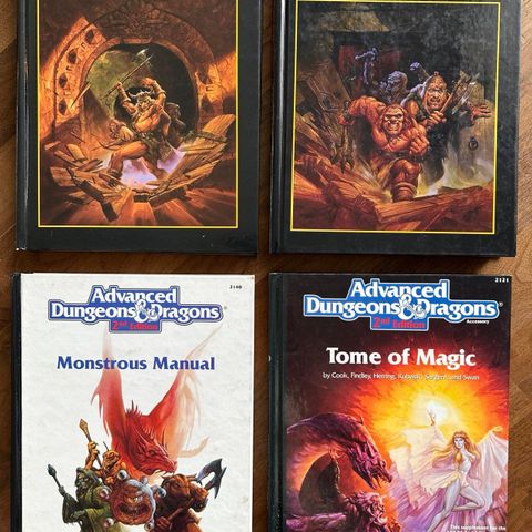 Dungeons & Dragons 2nd Edition regelbøker