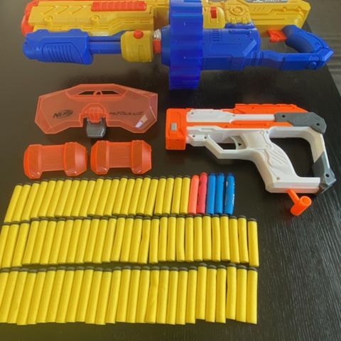 Nerf gevær, pistol og ammo