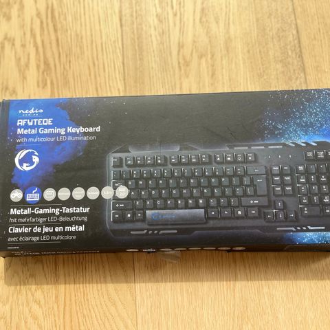 Afyteqe Metal Gaming Keyboard m/LED multicolor