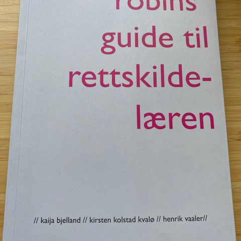 Robins guide til rettskildelæren