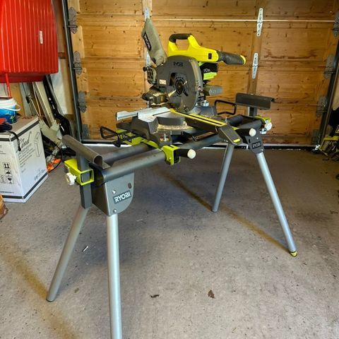 Pakke Ryobi gjærsag + Bord/Benk