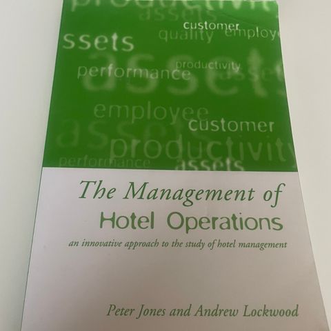 The Management of Hotel Operations (Jones & Lockwood)