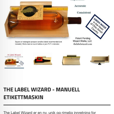 THE LABEL WIZARD - MANUELL ETIKETTMASKIN fra berwshop.no