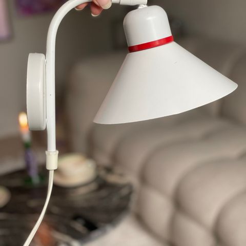 Kul vintage vegglampe fra Vitrika