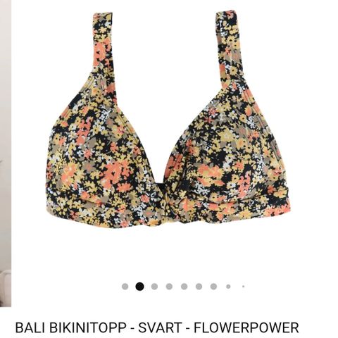 Careless Bali bikinitopp - Svart - Flowerpower