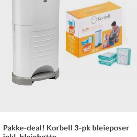 Korbell bleiebøtte med en ny refill.