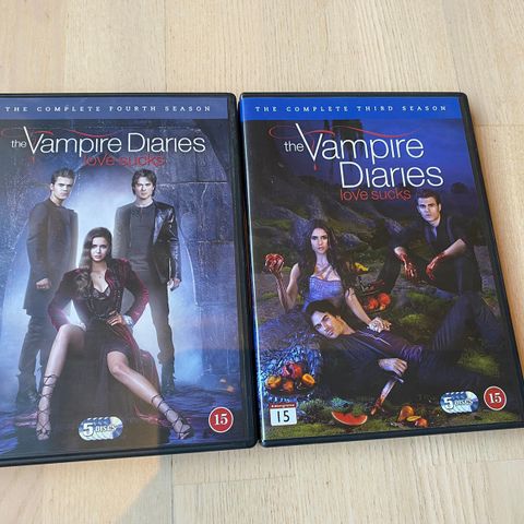 The Vampire Diaries DVD sesong 3 & 4