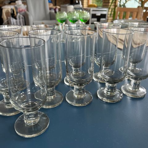 Hadeland glass, lett sotet, vintage, retro