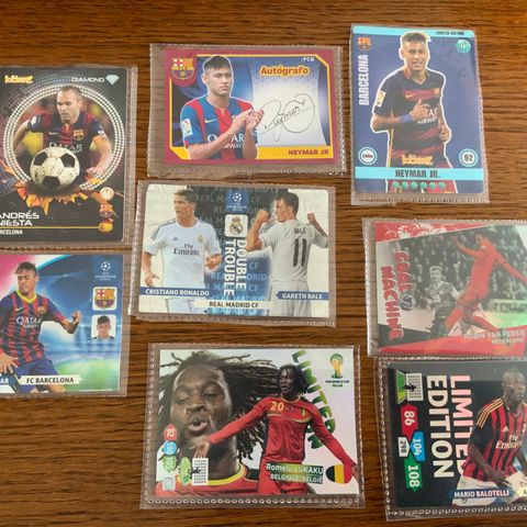 Trading cards - flere sjeldne - fotball