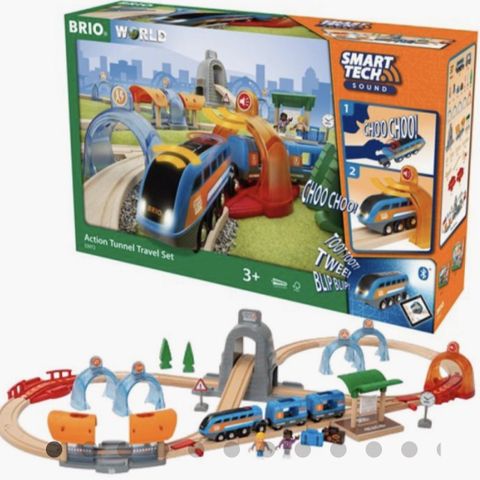 BRIO World Smart Tech Sound Reisesett med magiske tunneler