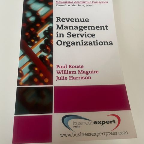 Revenue Management in Service Organizations (pensumbok)