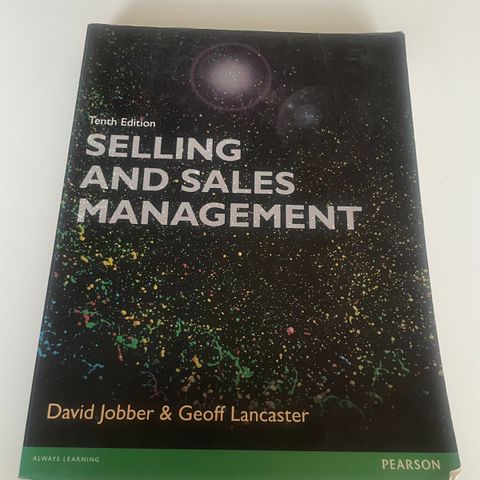 Selling and Sales Management 10.utgave (Jobber & Lancaster)