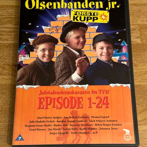 Julekalender: Olsenbanden Jr  - Alle 24 episodene (DVD)