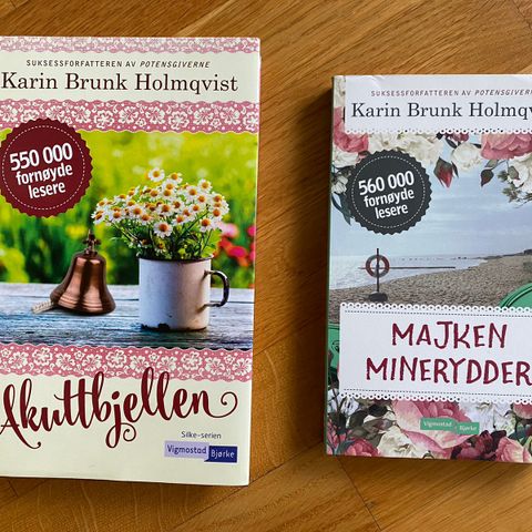 Bøker av Karin Brunk Holmqvist selges