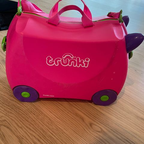 Trunki rosa trillekoffert for barn