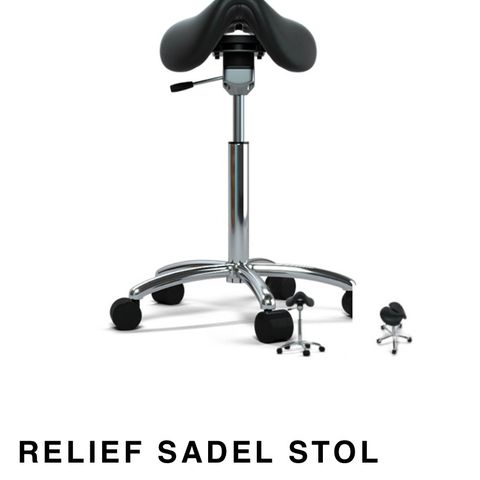 Relief sadel stol/krakk (ergonomisk)