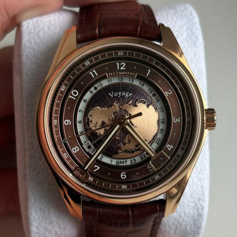 DeSanders Voyage GMT Rootbeer/Rosegold