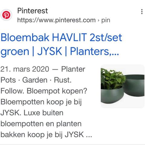 Jysk blomsterpotter