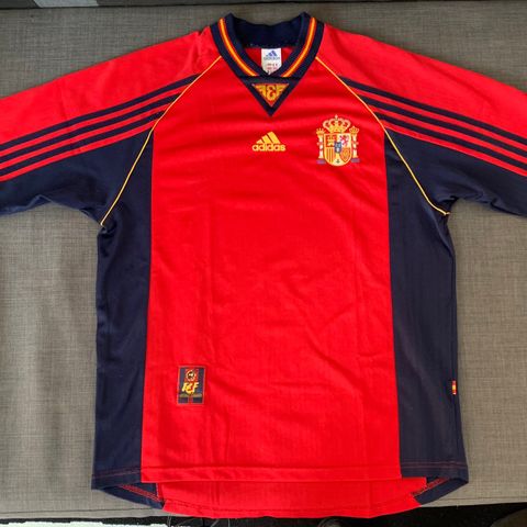 Adidas fotballdrakt Spania 1998