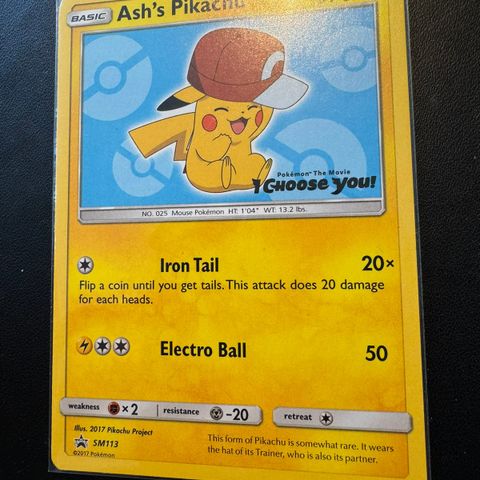 Ash’s Pikachu SM113