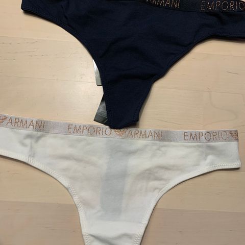 Emporio Armani thongs (2-pack, helt ubrukt)