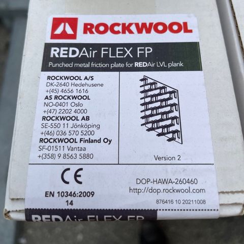 Rockwool skruer og friksjonsplater