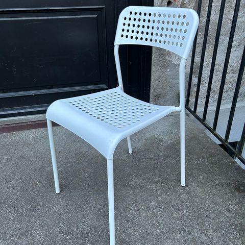 4 stk. IKEA ADDE stol, hvit