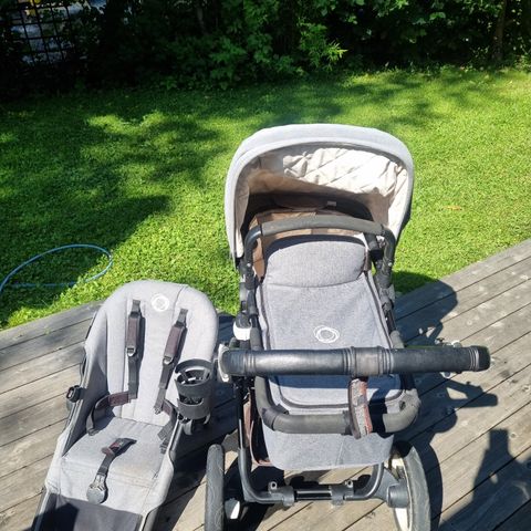 Bugaboo buffalo med bag, sittedel og sommerkalesje