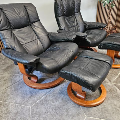 2 stk. Stressless® Mayfair(L) lenestoler m/krakk fra Ekornes