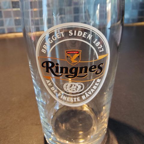 50stk ubrukte Ringnes øl-glass  0,4 liter.