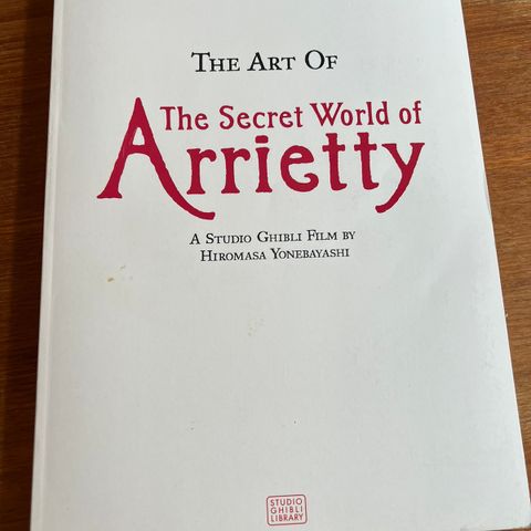 The Art of The Secret World of Arrietty, paperback, Studio Ghibli