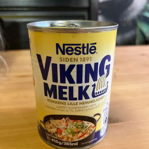 Nostalgi? Trolig en av de siste uåpnede boksene med Vikingmelk