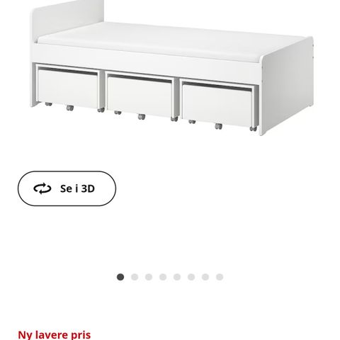 To Ikea SLÄKT senger med Jensen madrasser