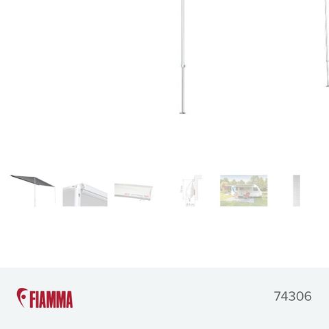 Ny Fiamma posemarkise m/markisematte og stormsikring