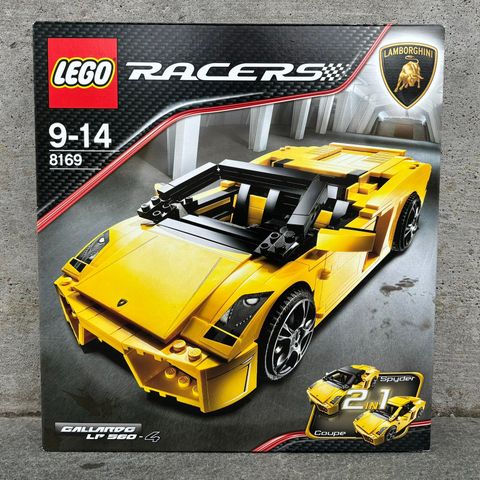 (FORSEGLET) LEGO Racers Lamborghini Gallardo LP 560-4 8169 Byggesett 9-14