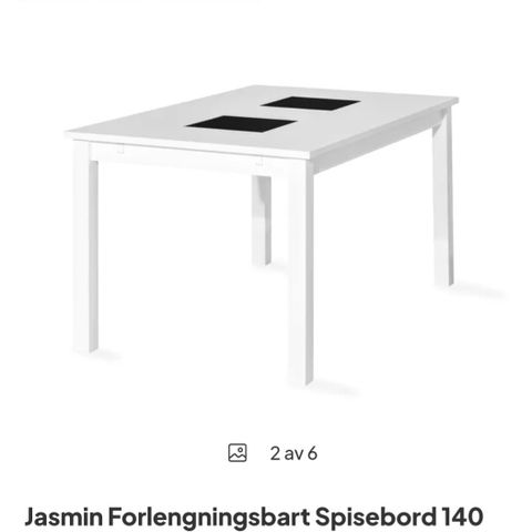 Jasmin Spisebord 140 cm

Hvit