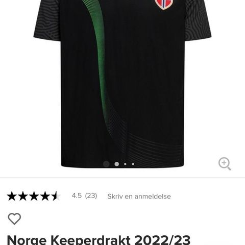 Norge keeperdrakt 22/23 str S