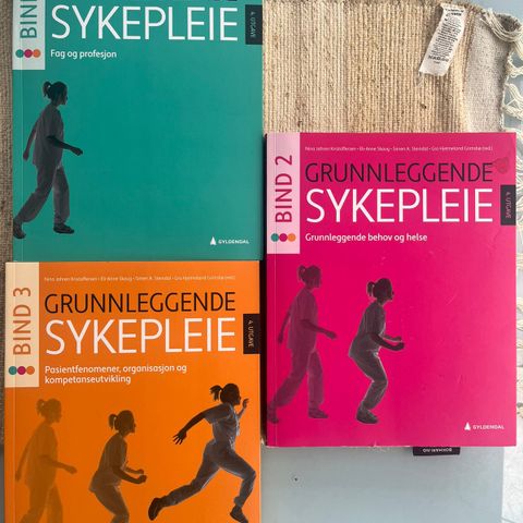 Grunnleggende sykepleie Bind 1, 2, 3 og Etikk i sykepleien