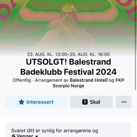 Festivalpass Balestrand badeklubb 2024