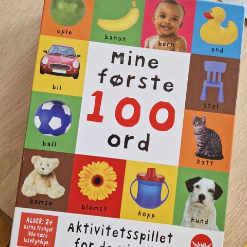 Mine første 100 ord spill