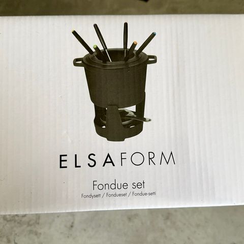 Uåpnet Elsa Form Fondue Set - Ny!