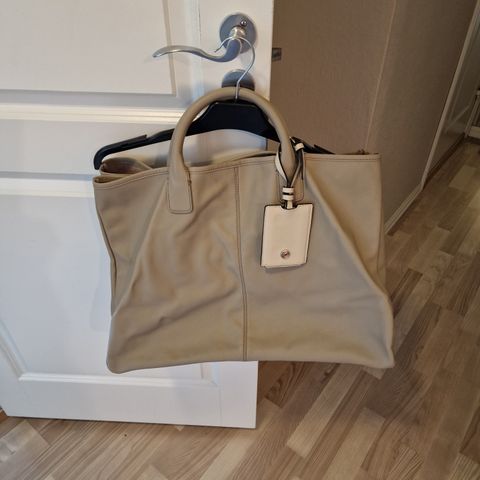 Zara skinnveske, beige, ny