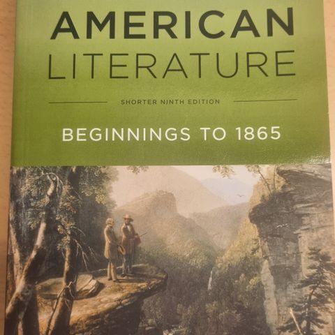 The Norton Anthology of American literature. Volume 1, Beginnings to 1865