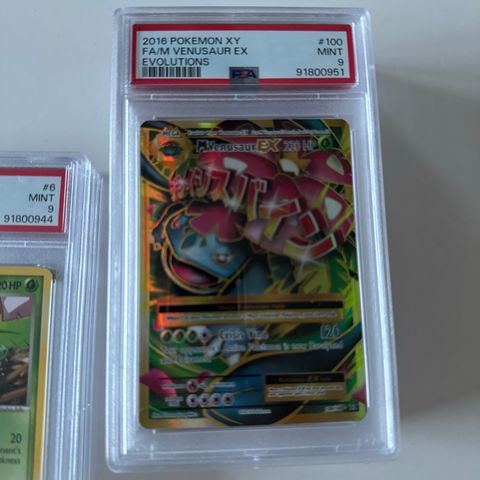 Pokemon M Venusaur EX Evolutions #100 PSA Mint9