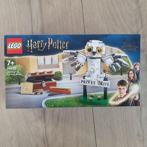 Ny og uåpnet LEGO Harry Potter 76425 - Hedwig 4 Privet Drive